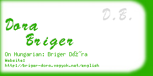 dora briger business card